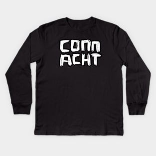 Connacht, Ireland Handlettering Kids Long Sleeve T-Shirt